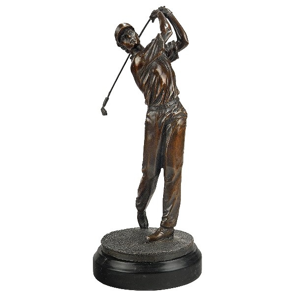 altamente detallados - 4 Tamaños Premios De Golf-Figuras De Resina Plateado Bronce del golfista
