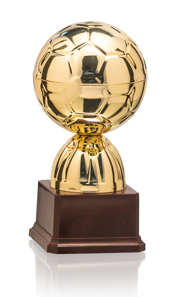 TROFEO BALON FUTBOL DORADO 