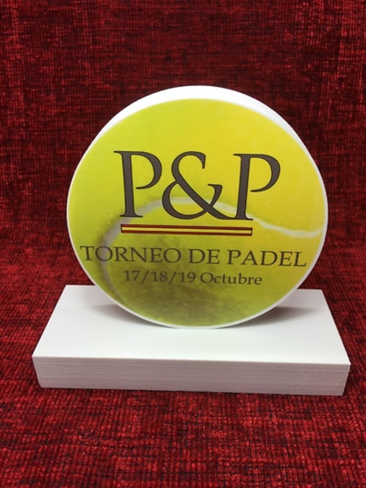 TROFEO COLOR PELOTA TENIS 