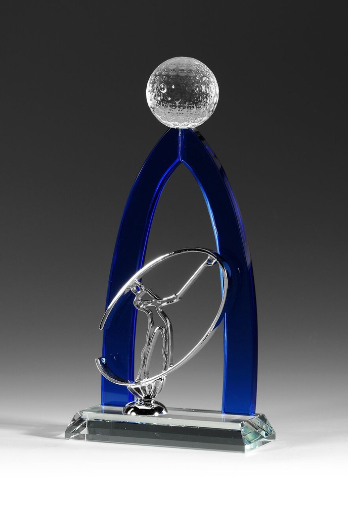 TROFEO DE GOLF EN CRISTAL 