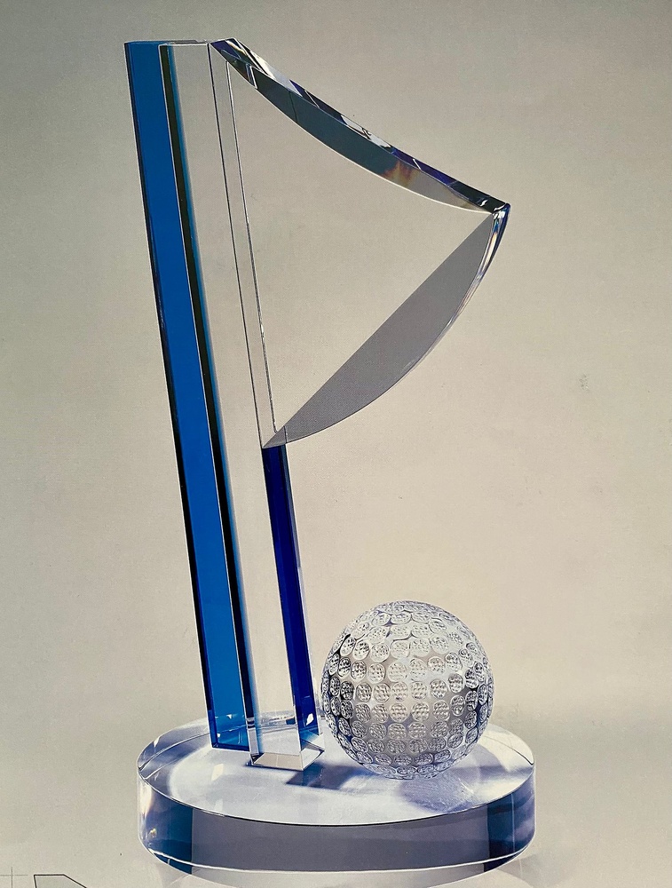 TROFEO DE GOLF EN CRISTAL 