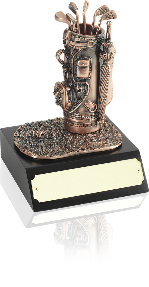 TROFEO GOLF METALICO 