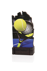 TROFEO PADEL EN MADERA COLOR 