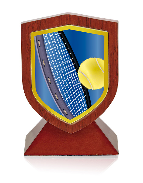 TROFEO TENIS DE MADERA 