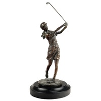 FIGURA DE BRONCE GOLF FEMENINO