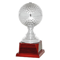 TROFEO BOLA DE GOLF EN METAL 