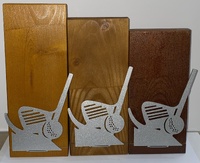 TROFEO DE MADERA GOLF